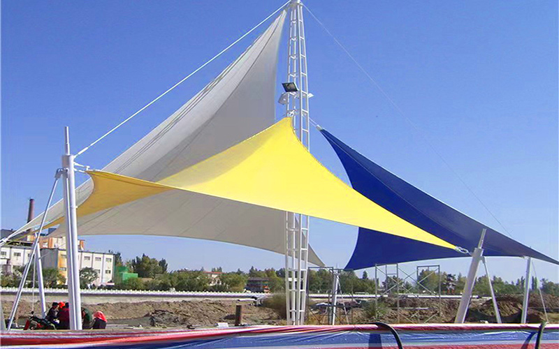 Customization Tensile Fabric Steel Frame Tent for Swimming Pool