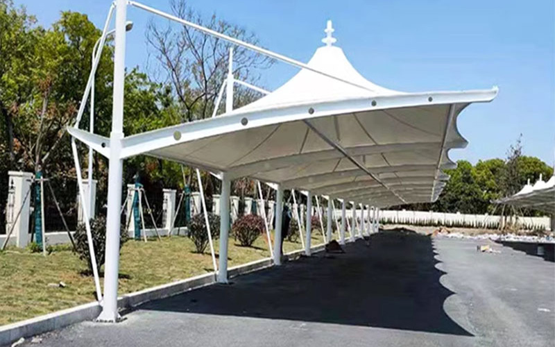 PVDF Parking Tent Tensile Membrane Structure Shelter