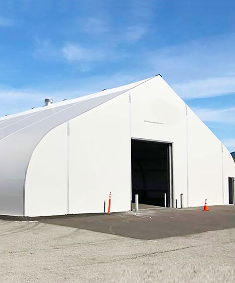 Large Prefab Warehouse PVC Canopy Prefabricated Steel Structure Tents for Industrial Storage