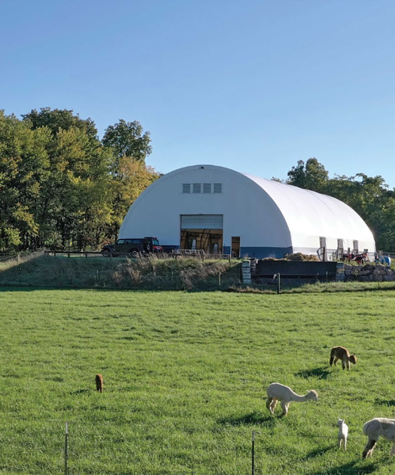 Double Steel Truss Industrial Storage Tents with Waterproof PVC Fabric Cover