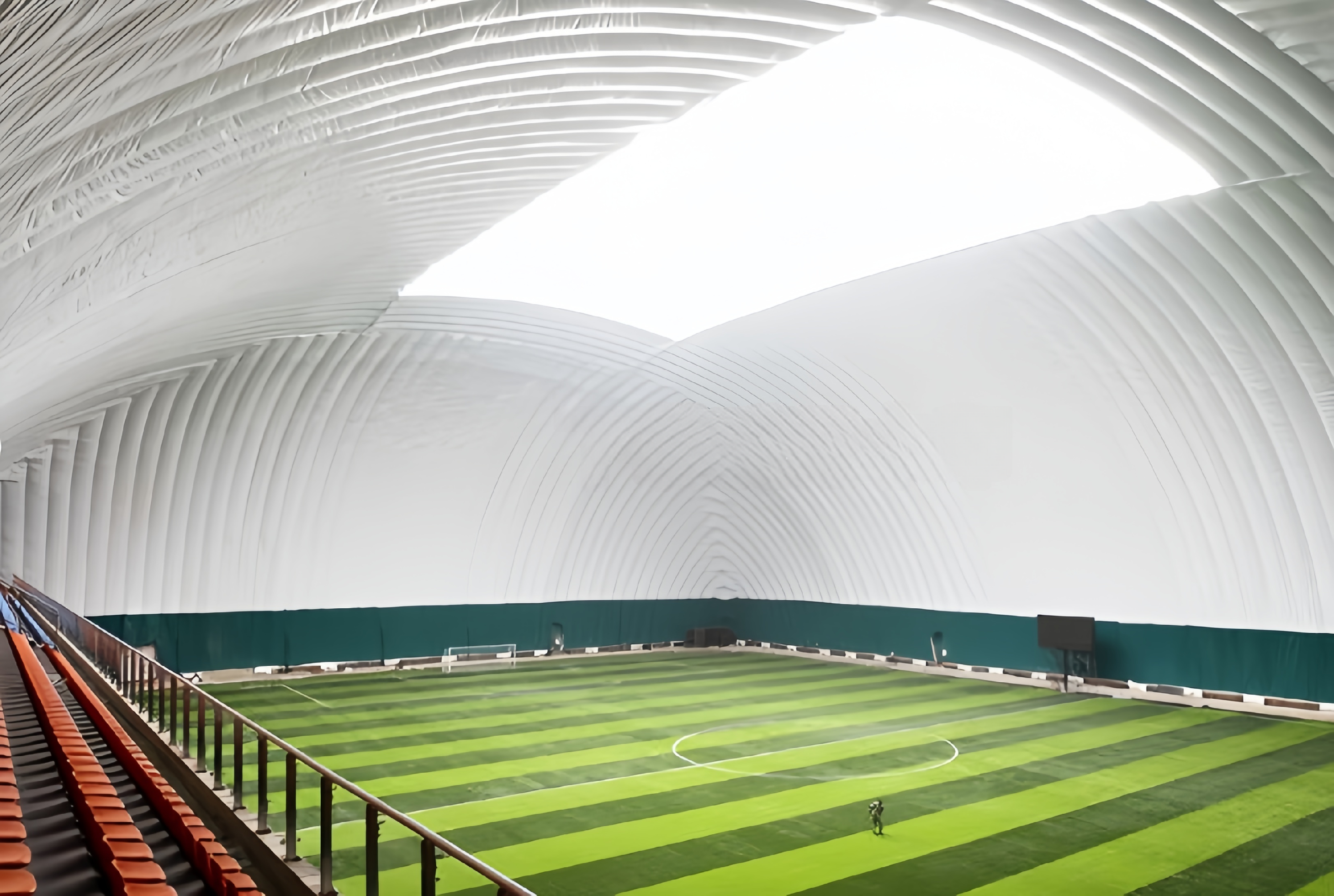 Big Supported Structure Inflatable Football Field Air Dome